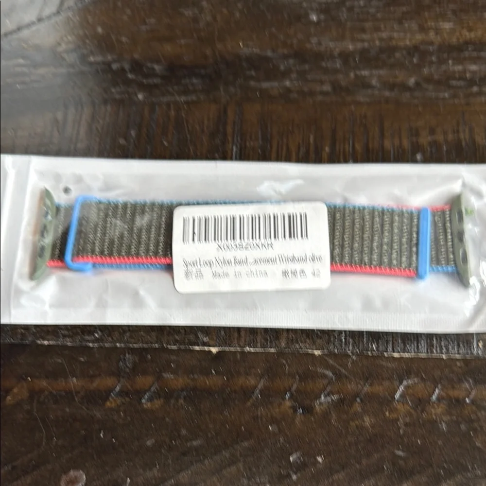 Red and Blue Sporty Nylon Wristband